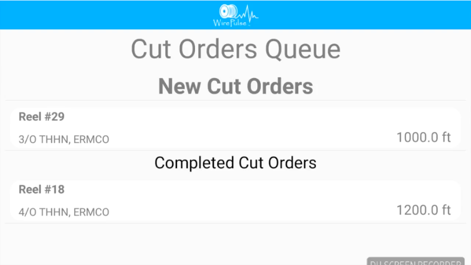 Wire Pulse Order Page